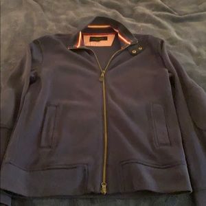 Banana Republic navy zip up sweater